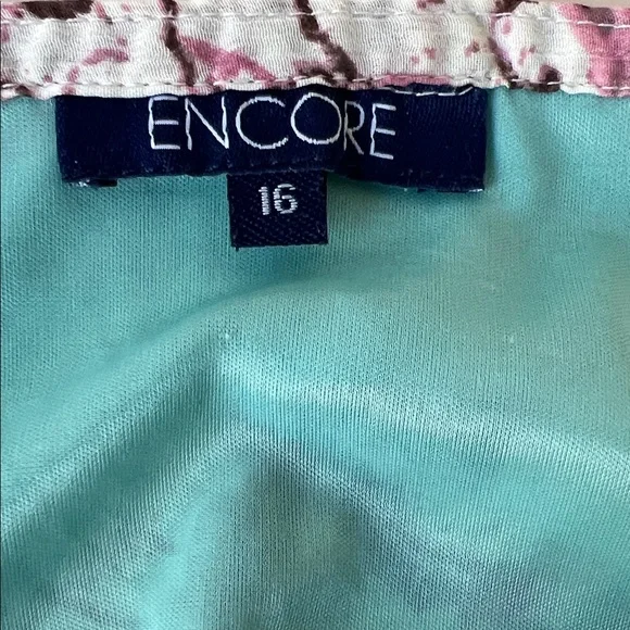 Encore Turquoise Floral Asymmetrical Maxi Skirt 16 - Picture 3 of 10